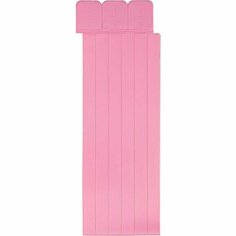 Закладки для книг самоклеящиеся, светло-розовые, 6шт, 10 уп. Noname