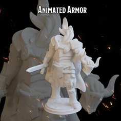 Проклятый доспех 57,1мм фигурки/миниатюры (ДнД, DnD, D&D, Dungeons & Dragons, Pathfinder, Подземелья и Драконы, Wargames) Лавка Приключенца