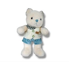 Мягкая игрушка Мишка в костюме 25 см белый китай