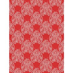 Отрезная ткань для мебели Ambesonne "Цветы на контурных божьих коровках" метражом для рукоделия и шитья, оксфорд, 155 см