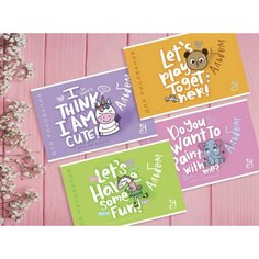 Альбом для рисования 24л, А4 Скрепка S Я знаю, я милый стандарт Полотняно Заводская Бумажная Мануфактура