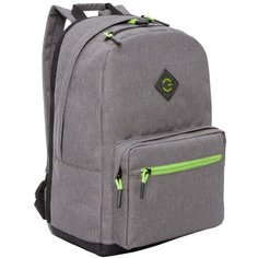 Рюкзак GRIZZLY RQL-218-9 серый-салатовый, 28х41х18