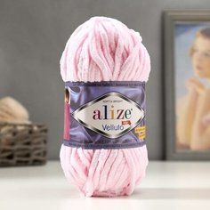 Пряжа "Velluto" 100% микрополиэстер 68м/100гр (31 детский розовый) Alize
