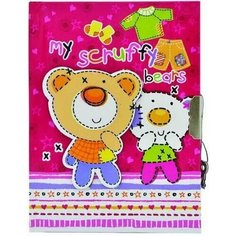 Action! FN64/4110 Блокнот fancy медвежонок, с замком, твер. облож. action!