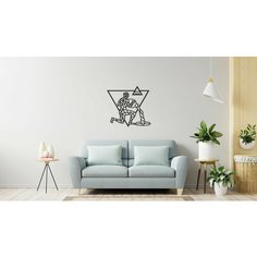 Деревянный декор настенный, панно, сборная модель EWA Design Знаки Зодиака Водолей Eco Wood Art