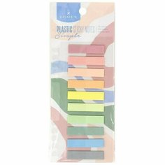 Блок клей. -закладки 45х10мм 10цвх20л Plastic simple паст. LXBMPL-SP10 Lorex 220152