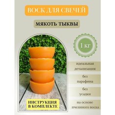 Воск для свечей / Мякоть тыквы / 1 кг Hobbyscience.Ru