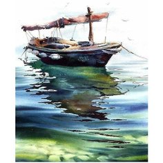 Картина по номерам Рыбацкая лодка 40х50 см АртТойс