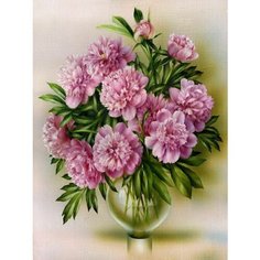 Картина по номерам Розовые пионы 40х50 см АртТойс