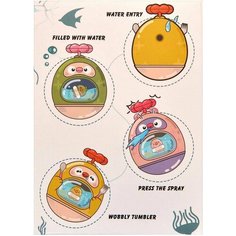 Игрушка для купания - Утенок неваляшка, возраст от 1.5 лет, 13х9х9 см, 1 шт Sweet Home