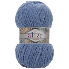 Пряжа Alize Softy plus джинс (374), 100%микрополиэстер, 120м, 100г, 2шт
