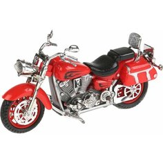 Модель пластиковая мотоцикл крузер 14.5 см со звуком и светом Цвет Красный технопарк ZY086080_RD