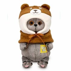 Басик и Ко Мягкая игрушка "Басик BABY в шапке "Медвежонок", 20 см BB-125 Basik&Co