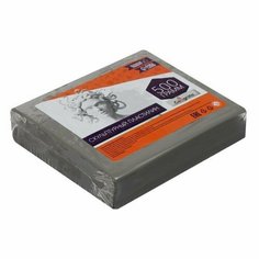 Пластилин скульптурный , твeрдый, 500 г, серый Случай