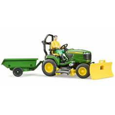 Трактор John Deere с прицепом и фигуркой Bruder