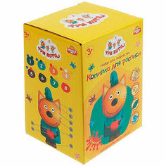 Набор для творчества Копилка для росписи (краски, кист.)Три Кота Компот мульти АРТ COINBANK-3K1