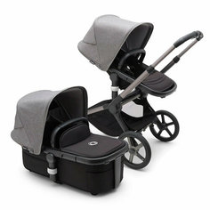 Коляска 2в1 Bugaboo Fox 5, цвет Black / Grey Melange