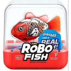 Интерактивная игрушка ZURU RoboAlive Robo Fish плавающая рыбка (красная)