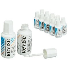 Корректирующая жидкость ReVise 20г на быстросохннущей основе, кисточка Noname
