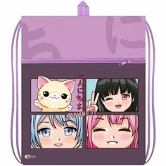 Мешок для сменной обуви Оникс МО 27-4р Аниме друзья