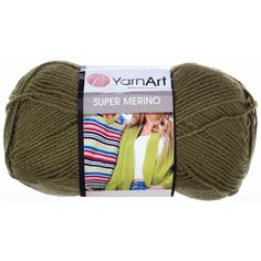 Пряжа Yarnart Super Merino зеленый (263), 75%акрил/25%шерсть, 300м, 100г, 3шт