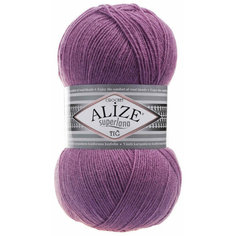 Пряжа Alize Superlana Tig тёмная роза (440), 25%шерсть/75%акрил, 570м, 100г, 3шт