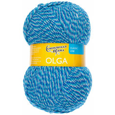 Пряжа Семеновская Olga (Ольга ПШ) мозаика 33 (1504), 50%шерсть/50%акрил, 392м, 100г, 2шт