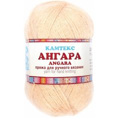 Пряжа Камтекс Ангара бежевый (005), 35%мохер/15%шерсть/50%акрил, 250м, 100г, 3шт