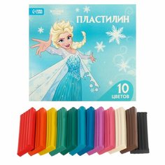 Пластилин 10 цветов 150 г «Эльза», Холодное сердце ТероПром