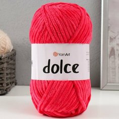 Пряжа "Dolce" 100% микрополиэстер 120м/100гр (759 малина) Yarn Art