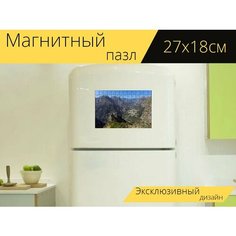 Магнитный пазл "Долина монахинь, панорамный, остров" на холодильник 27 x 18 см. Lots Prints
