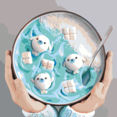 Картина по номерам Сладкий десерт на стену Палитра забав