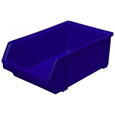 Лоток для склада 500 х 310 х 183 синий(7965), сплошной Noname