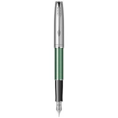 Перьевая ручка Parker Sonnet Essentials Green SB Steel CT, перо: F, цвет чернил black, в подарочной упаковке.