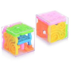 Головоломка Лабиринт в кубе мини 4х4х4 см, набор 2 шт S+S Toys