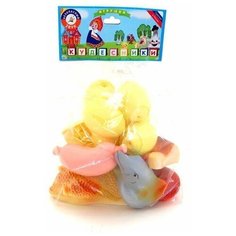 Набор резиновых игрушек для купания С мамой в магазин СИ-328 Игрушки