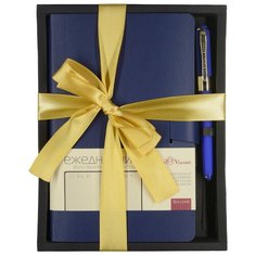 Набор подарочный А5- "MEGAPOLIS FLEX SMART" (синий ежедневник И ручка), Арт. 3-645/01-2 Bruno Visconti