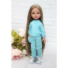 Комплект одежды и обуви для кукол Paola Reina 32 см (костюм и кеды), бирюзовый Favoridolls