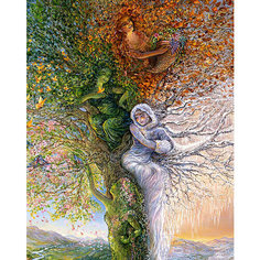 Картина по номерам раскраска по номерам 40х50 Дерево четырех сезонов, природа Цветной