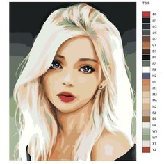 Картина по номерам Т228 "Красивый арт девушки", 60x80 см Brushes Paints