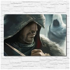 Картина по номерам на холсте игра Assassins Creed Revelations - 11559 Г 60x40
