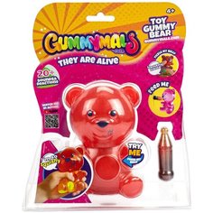 Интерактивная игрушка "Мармеладный мишка-тянучка" со звуковым и световым эффектом (красный) (GUM001_1) Eolo
