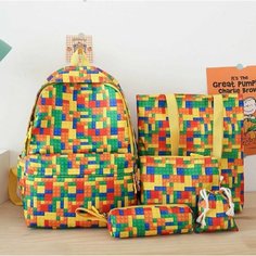 Школьный рюкзак 5 в 1 для девочек и для мальчиков, лего KPV