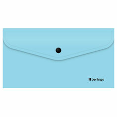 Папка-конверт на кнопке Berlingo "Instinct" С6, 200мкм, аквамарин - 24 шт.