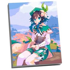 Набор для творчества Картина по номерам. Геншин Венти 30*40 см CHR0113 Molly