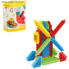 Конструктор игольчатый BRISTLES «Мельница», 50 деталей Россия