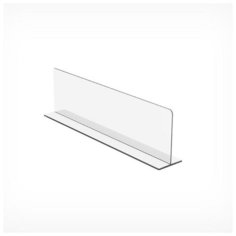 Пластиковый разделитель на Т-основании высотой 80 мм, L=380 Noname