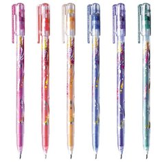 Набор гелевых ручек Crown Glitter Metal Jell (0.8мм, с блестками) 6шт, 30 уп. (MTJ-500GL/6)