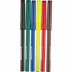 Набор фломастеров 6 цветов №1 School Space time (линия 1-2мм, смывающиеся с вентилируемыми колпачками), 24 уп.