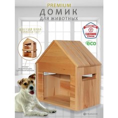 Домик для собак и кошек из массива дерева "Теремок" (серия Классика) Franzer